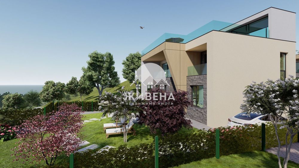 Продава нова къща в строеж в м-т Траката, площ 220 кв.м