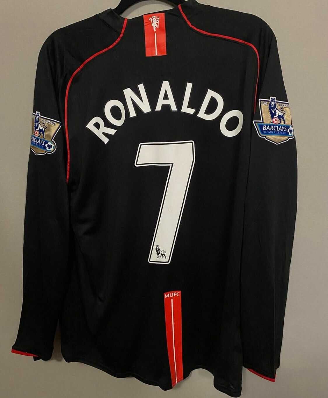Bluza fotbal Manchester United Away 2007/08 - Ronaldo 7