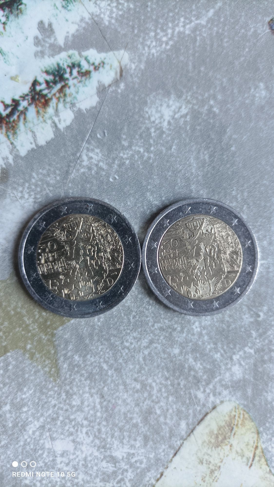 Monede 2€ mai vechi și mai noi