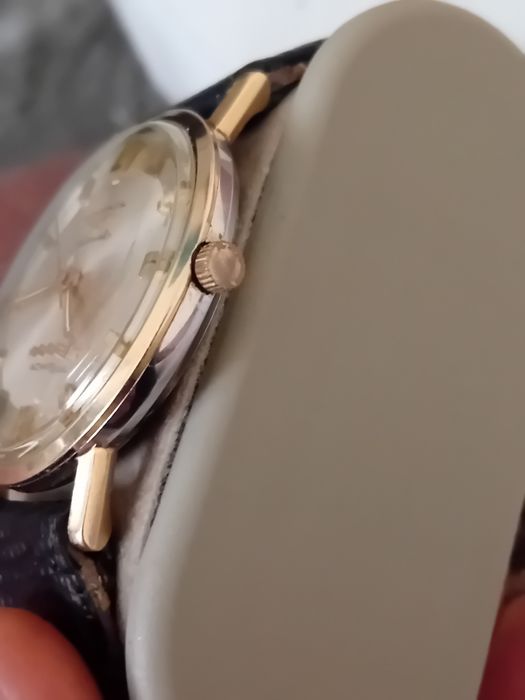 Ceas barbatesc Longines Admiral 5 stele automatic aur 14 k  coroana