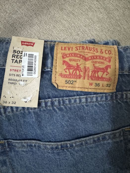 Levis 502 мужские джинсы 36/32 оригинал USA