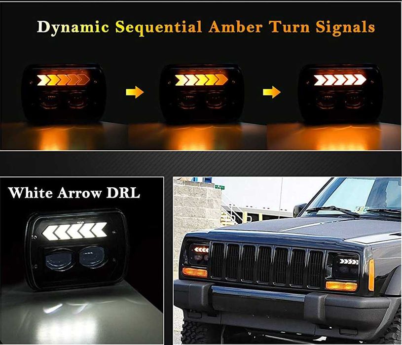 Set Faruri Wrangler YJ / Cherokee XJ 150W Patrol Landcruiser L200