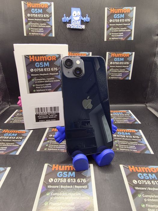 iPhone 14 / Black / 128GB / 100% / Garantie / Posibilitate rate