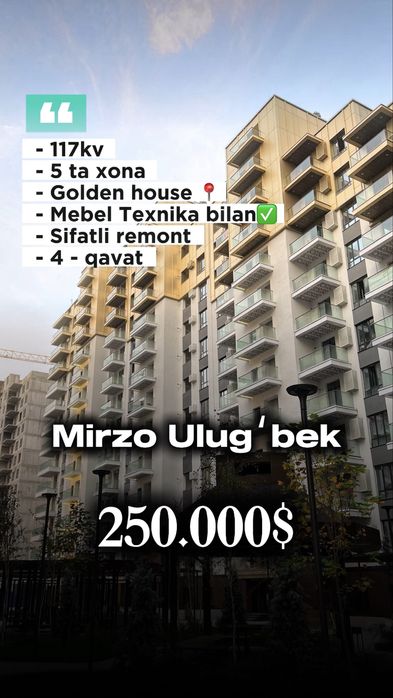 5 комнатная Golden house Новомоскомская O’z mahal