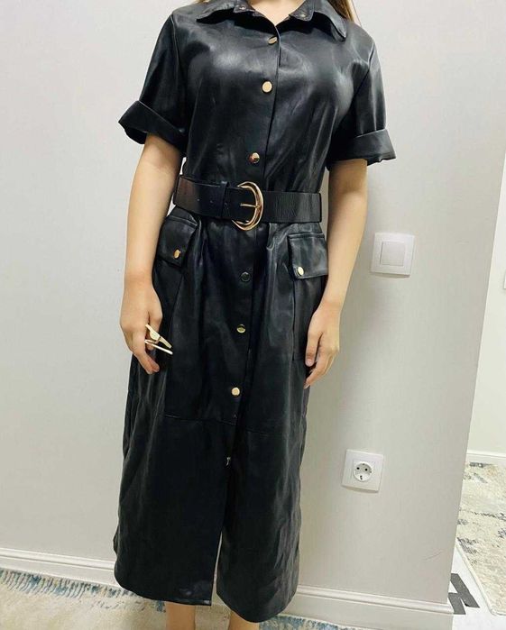 Платье из мягкой  качественной экокожи