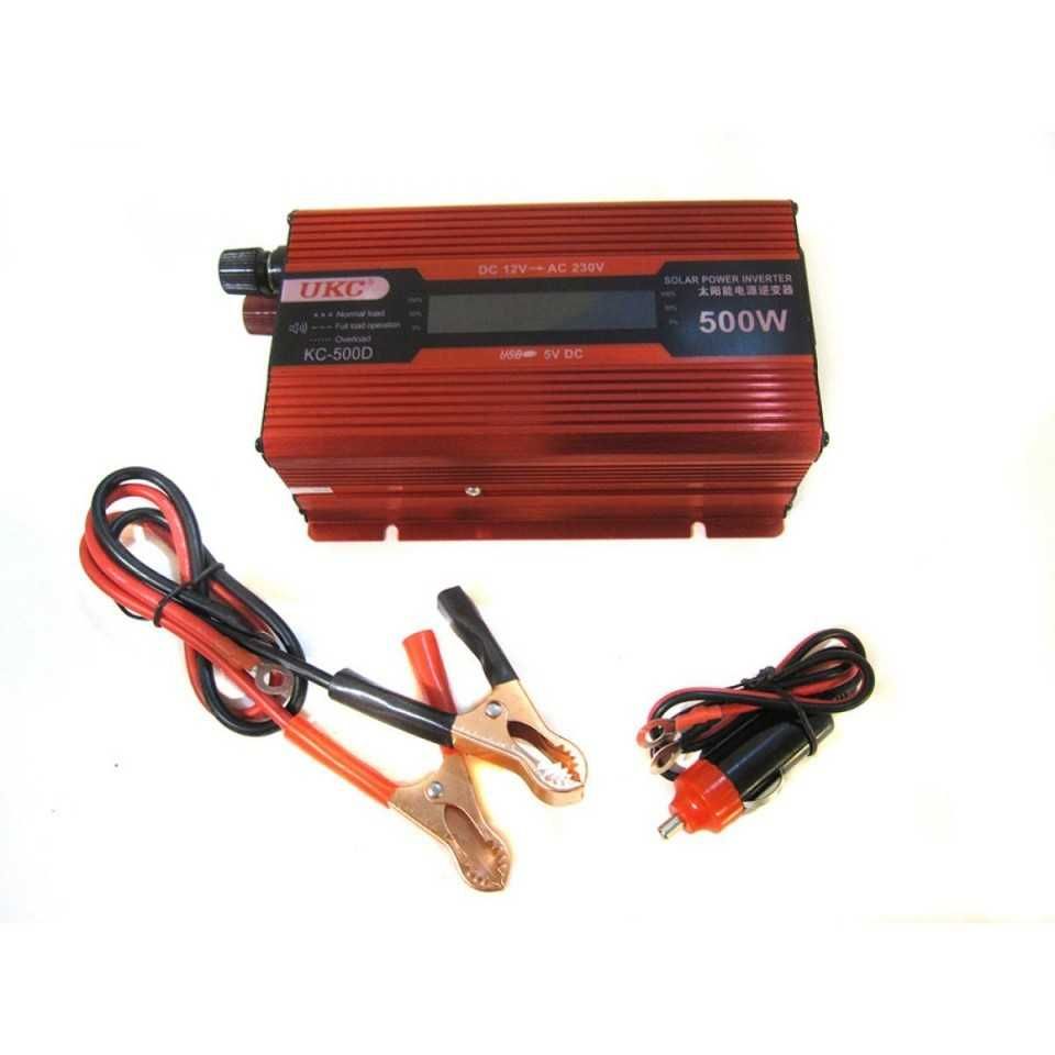 Инвертор 12V-220V, 5000W,4000W,2000W,1000W,500W (UKC)