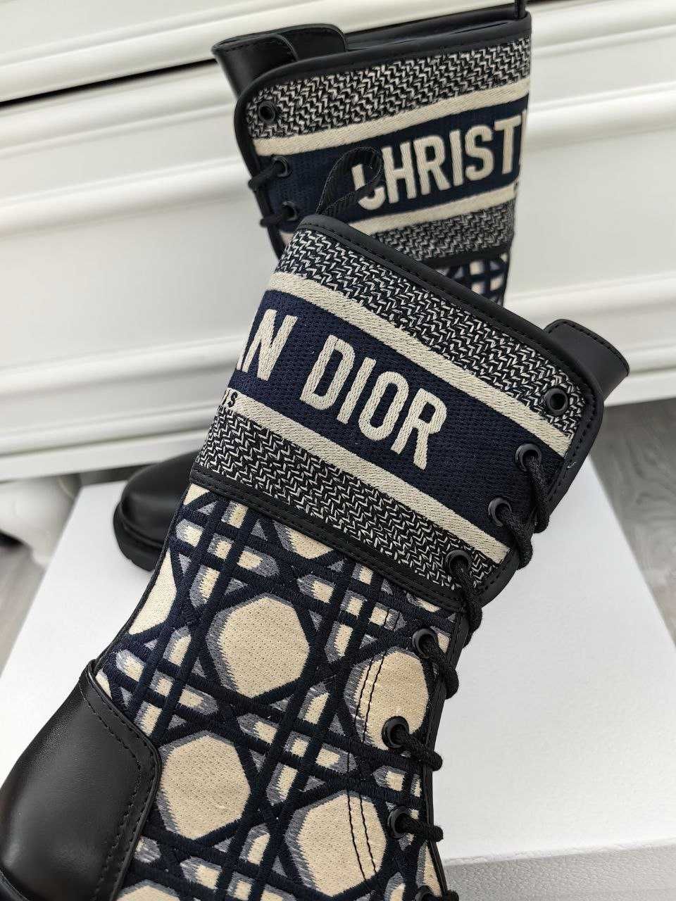 Зимни кожени ботуши DIOR