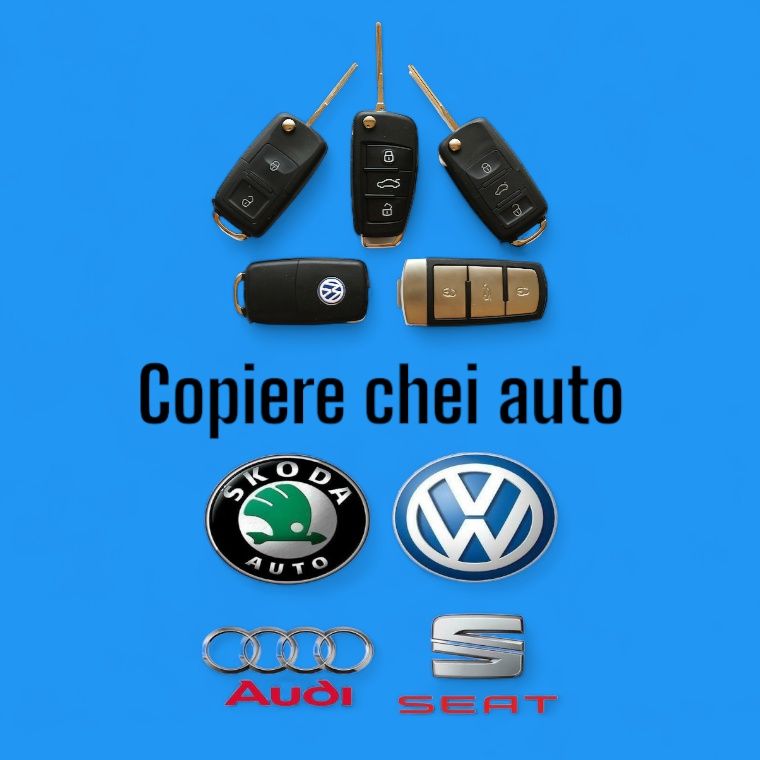 Copiere chei Volkswagen, Audi, Skoda, Seat