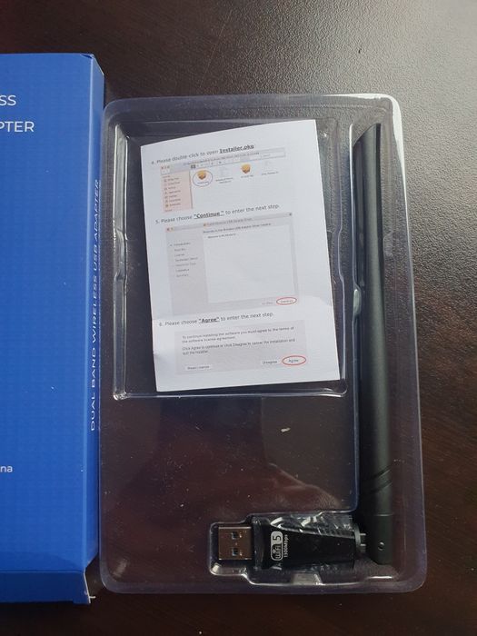 Безжичен WiFi USB 3.0 адаптер