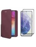 Xiaomi Redmi Note 14C/13C/13T/PRO 5G Husa Carte Imitatie +Folie Sticla