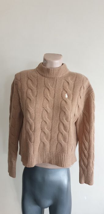 POLO Ralph Lauren Cable Wool / Cashmere  S НОВО ОРИГИНАЛ Дамски Пулове