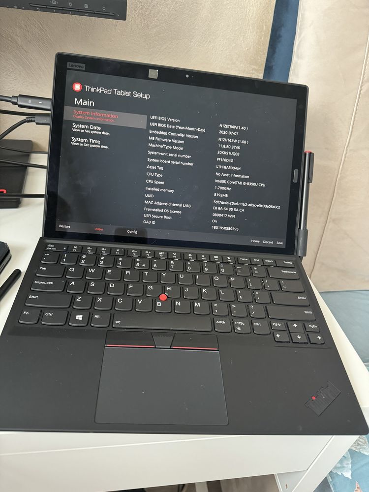 Lenovo x1 tablet 3rd generation laptop