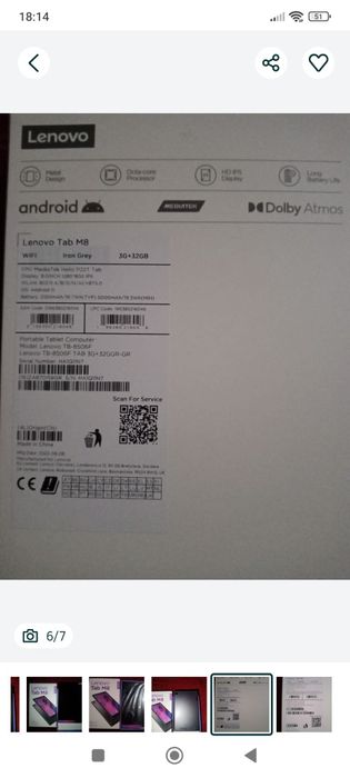 Tableta Lenovo Tab M8 nouă