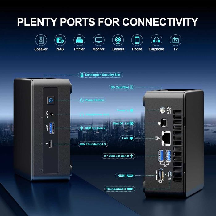 Мини Пк Mini Pc intel Nuc 11 Core i5-1135G7  16GB DDR4 500GB SSD