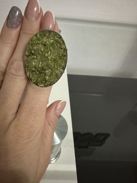Inel reglabil dama , cu piatra semipretioasa Peridot
