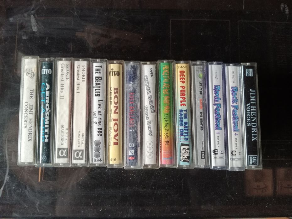 Lot casete audio rock