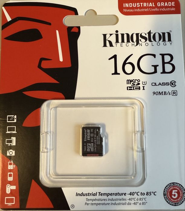 Card microSD Kingston 16GB Industrial NOI -3 cutii cu 25 de bucati