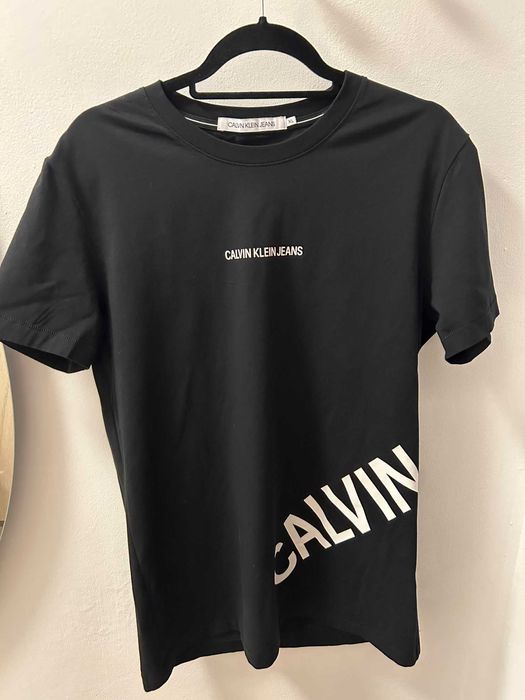 Calvin Klein Jeans тениска – оригинал | черна | размер L (етикет XL)