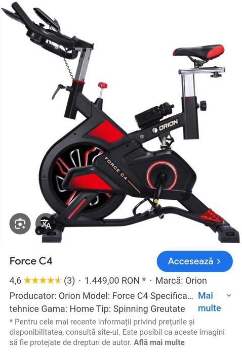 Bicicleta eliptica Orion force C4