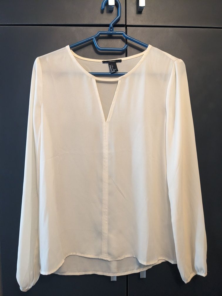 White satin blouse