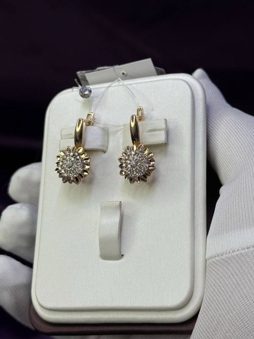 Золото 585  Серги