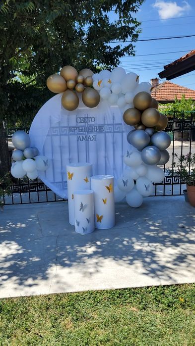 Арка с балони, изработвам на място