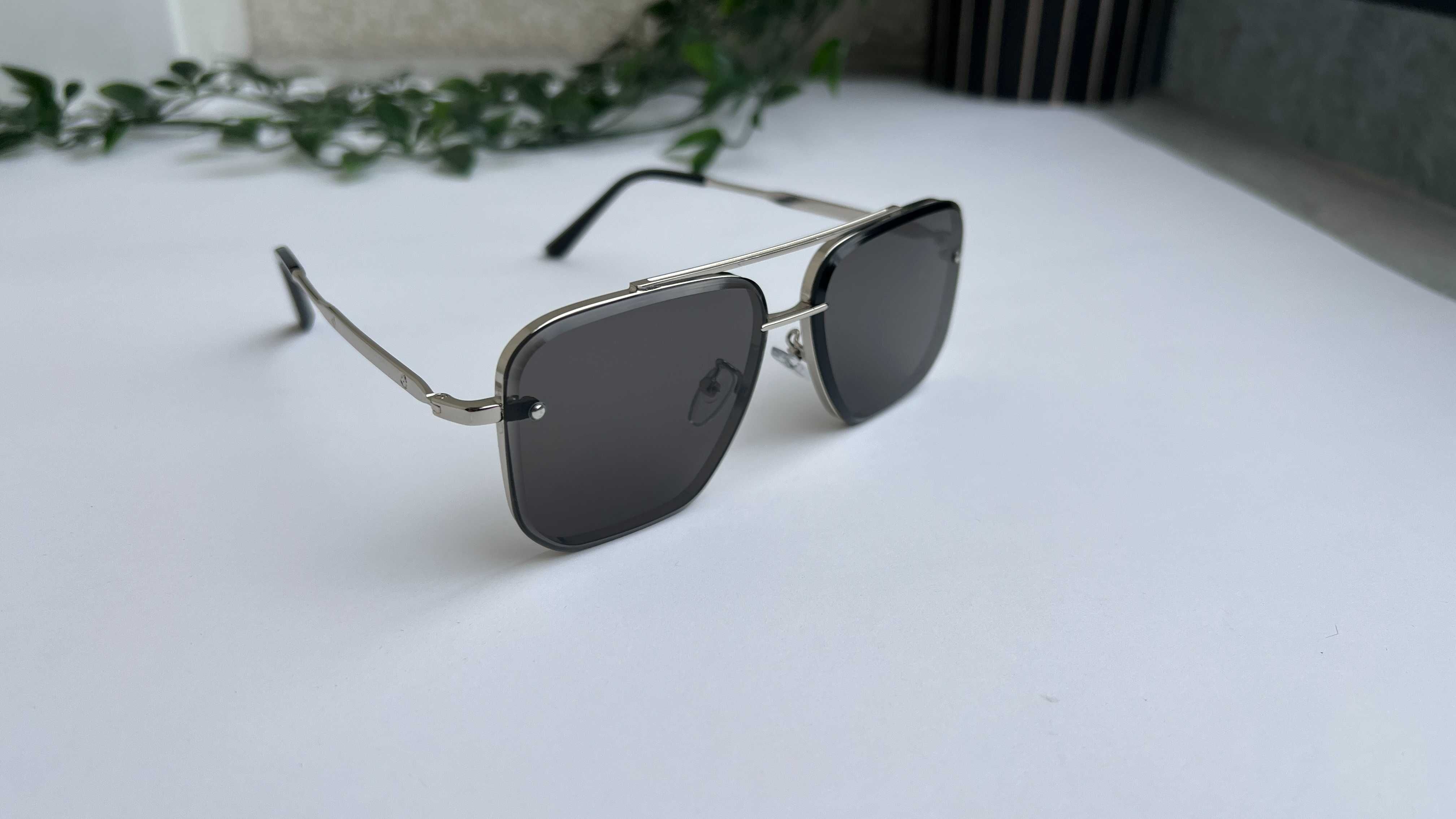 Ochelari de soare Dita Mach Six Style - Rama argintie Lentile verzi