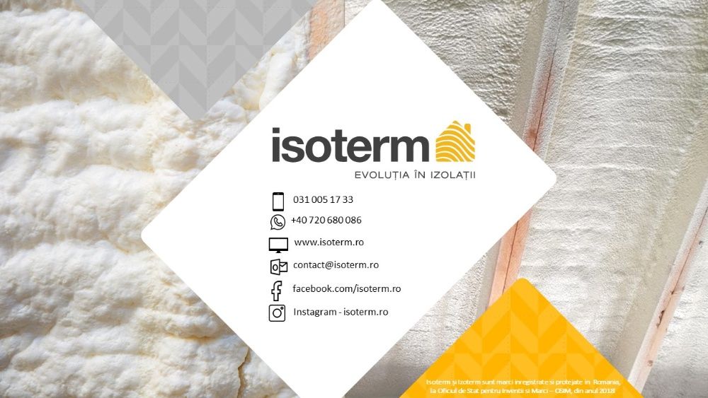 Izolatie spuma poliuretanica -Isoterm®