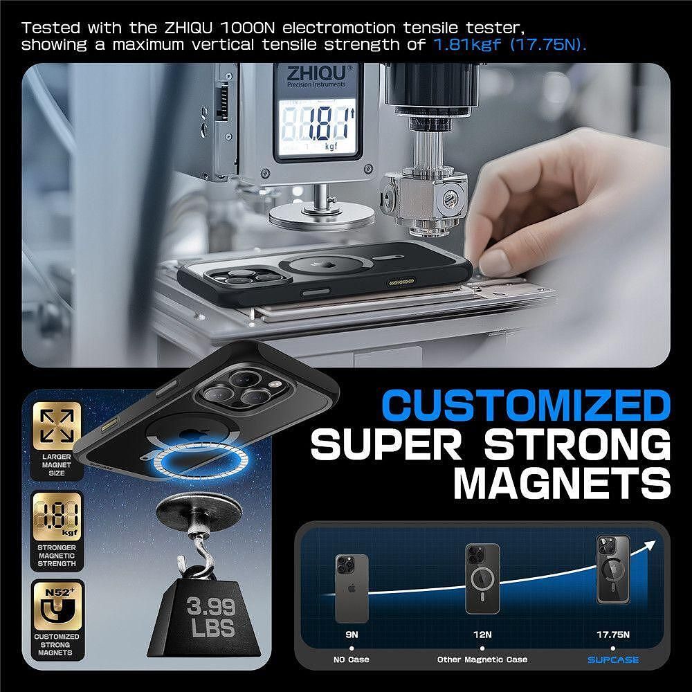 Кейс supcase ub mag magsafe за iphone 16 pro max - черен