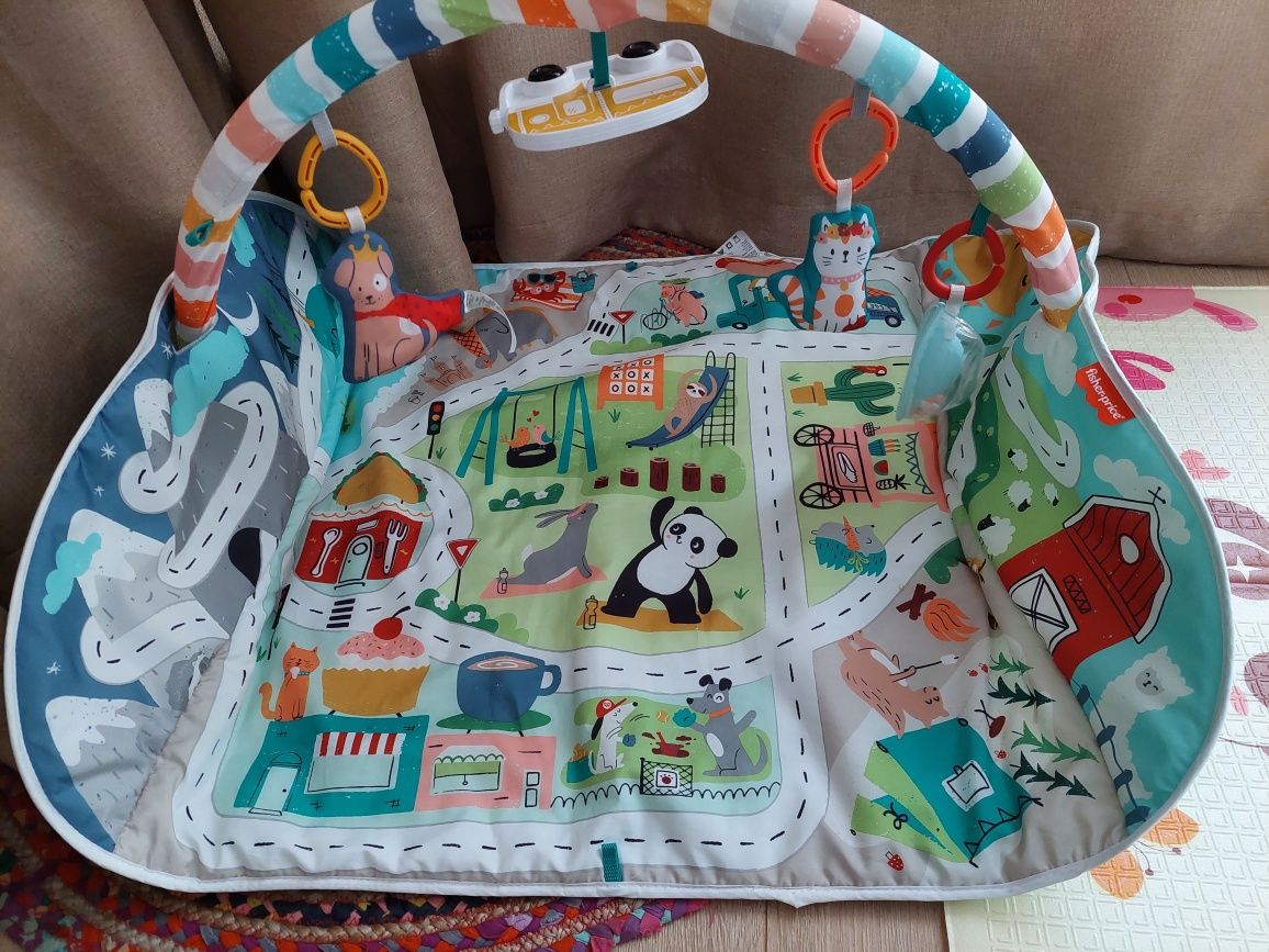 Saltea/Centru De Activitati Fisher Price orașul animalelor