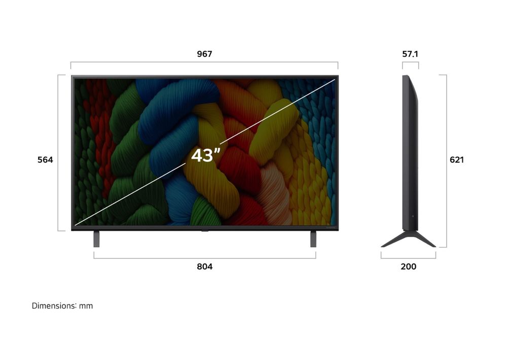 Телевизор LG NanoCell AI NANO80 4K 2025 года Доставка Бесплатная