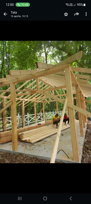 Foisoare din lemn, terase si case din lemn