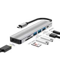 Разветвитель usb type-c hub, док-станция (Доставка по городу)