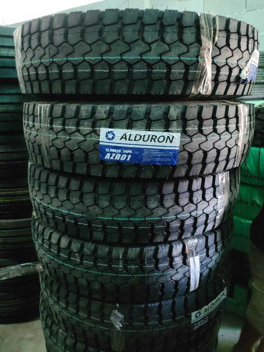Самосвал HOWO CHAKMANLARGA 12.00R20 - 24 слойли ALDURON балонлар бор