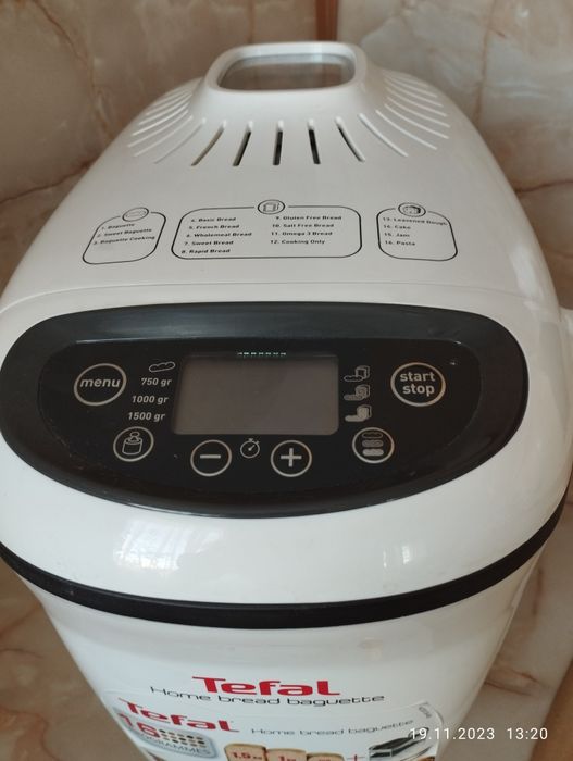хлебопекарна Tefal home bread baguette