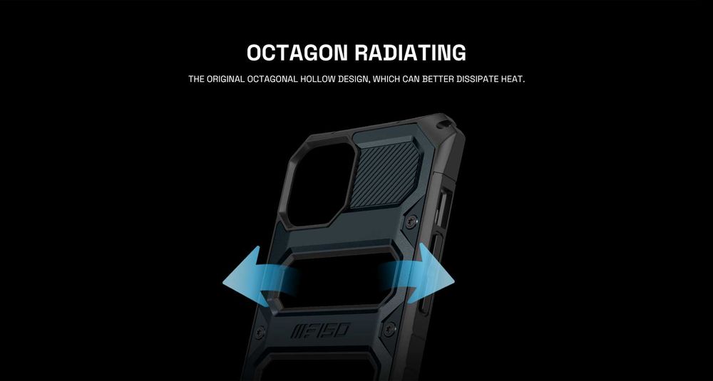 Оригинален осмоъгълен калъф/кейс IIIF150 за iPhone 13