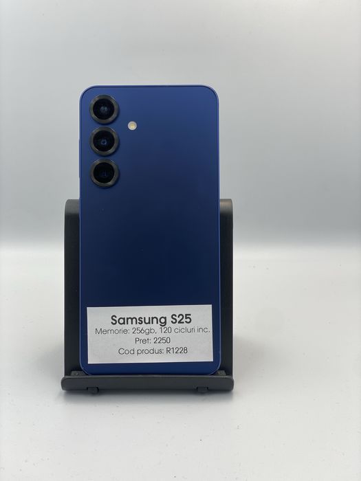 Samsung S25 - 256gb memorie, 120 clicluri inc., 1 an garantie
