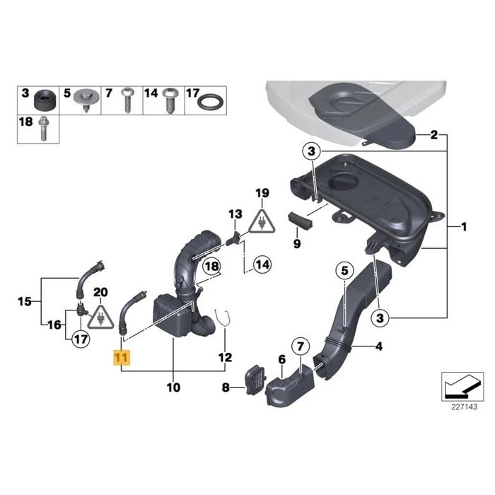 Conducta /furtun capac Tacheti Bmw 1 3 5 7 E81 E87 E90 N47 N57 F10 F01