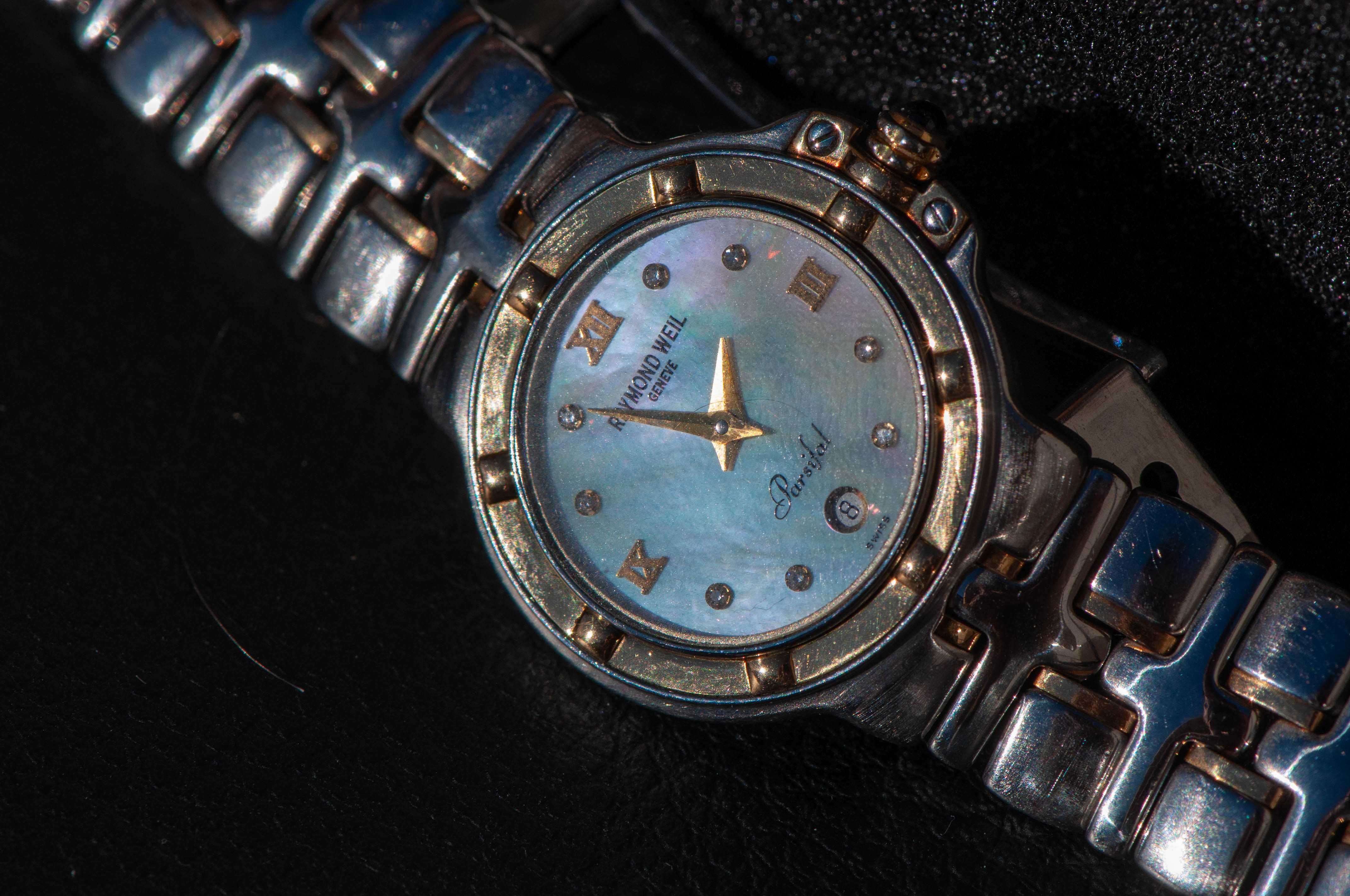 Raymond Weil Parsifal - швейцарски дамски часовник 18к злато, диаманти