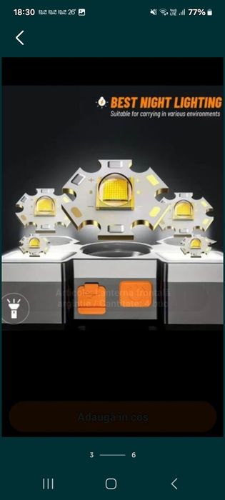 Lanterne LED reîncărcabile de cap