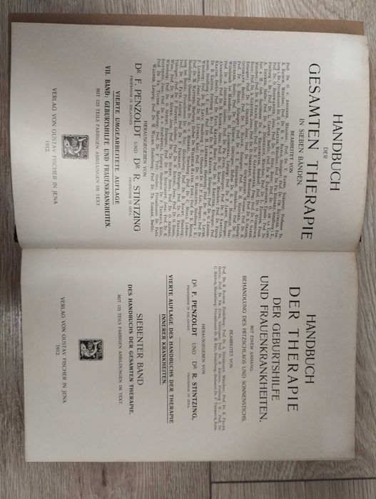 Carte medicina foarte veche 1912, in limba germana