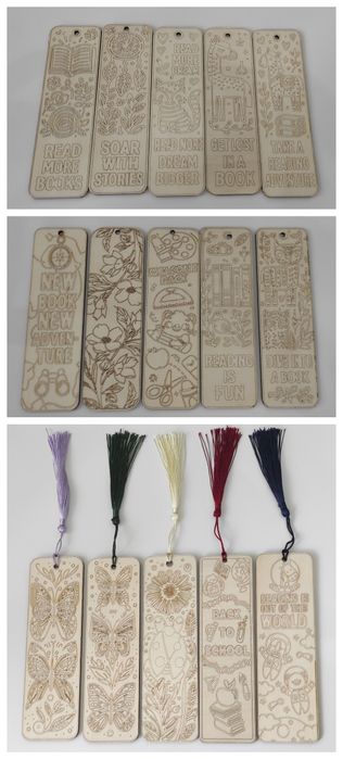 Semne de carte gravate laser, cadou pentru un iubitor de lectura