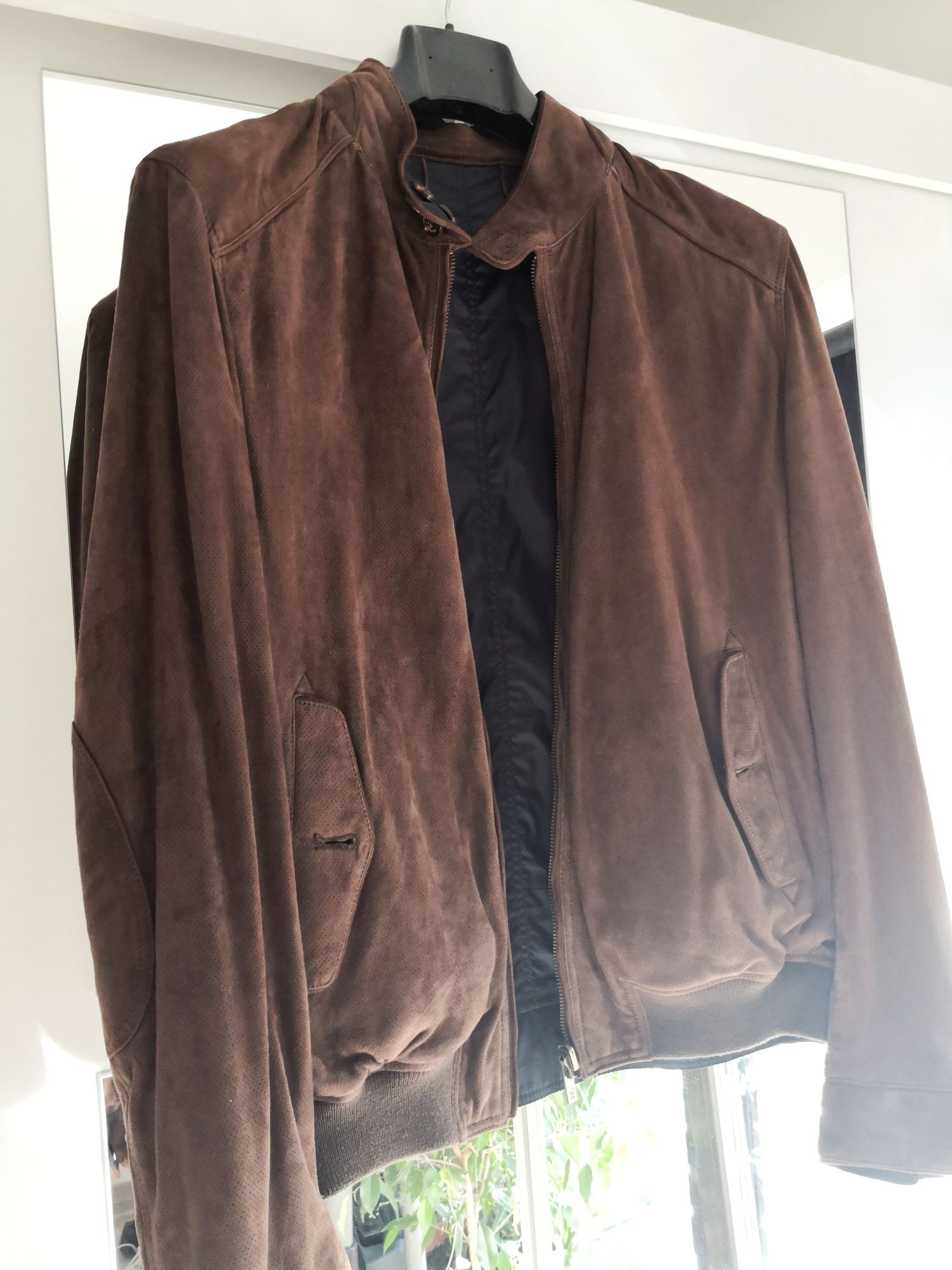 Jachetă reversibila din 100% piele Massimo Dutti