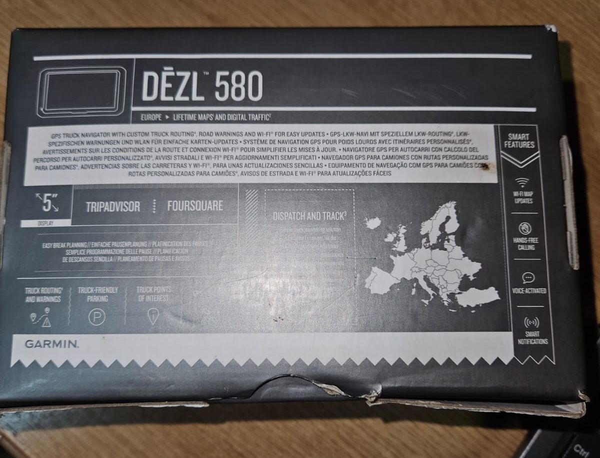 GPS camion Garmin DEZL 580