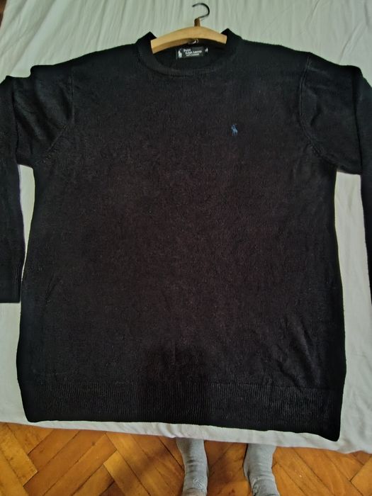 Черен мъжки пуловер Polo Ralph Lauren XL