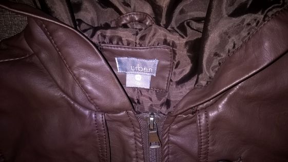 Кафяво кожено яке "Pampkin Patch"