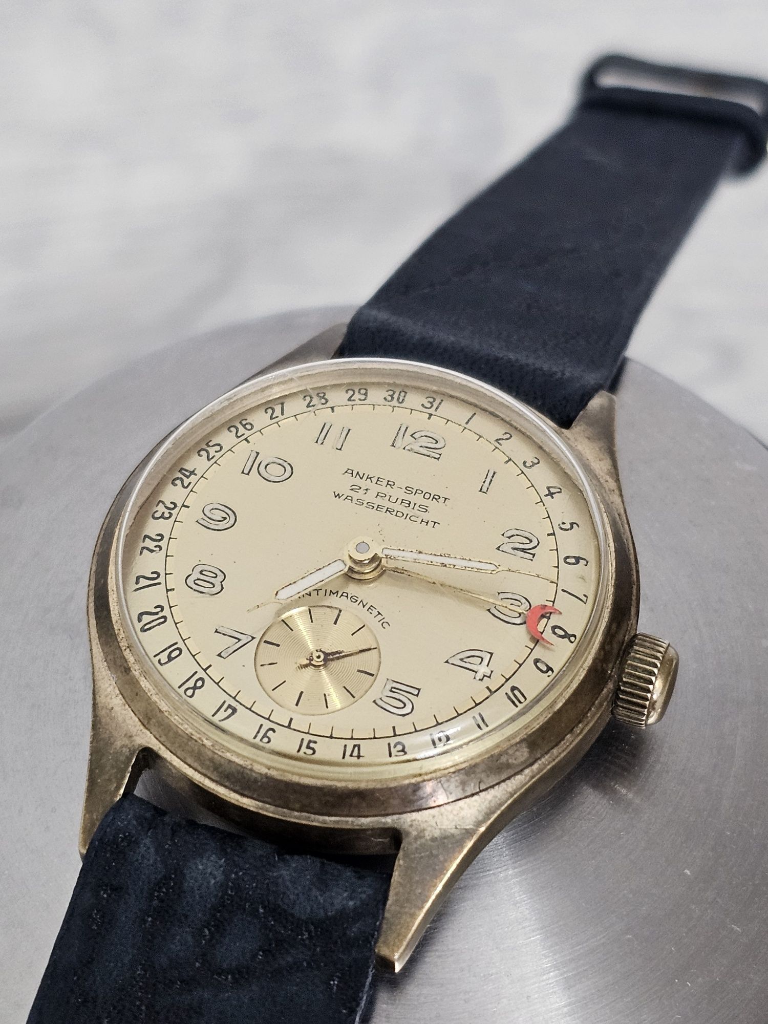 Ceas Anker Sport Pointer Date 1950 Vintage de colectie Rar