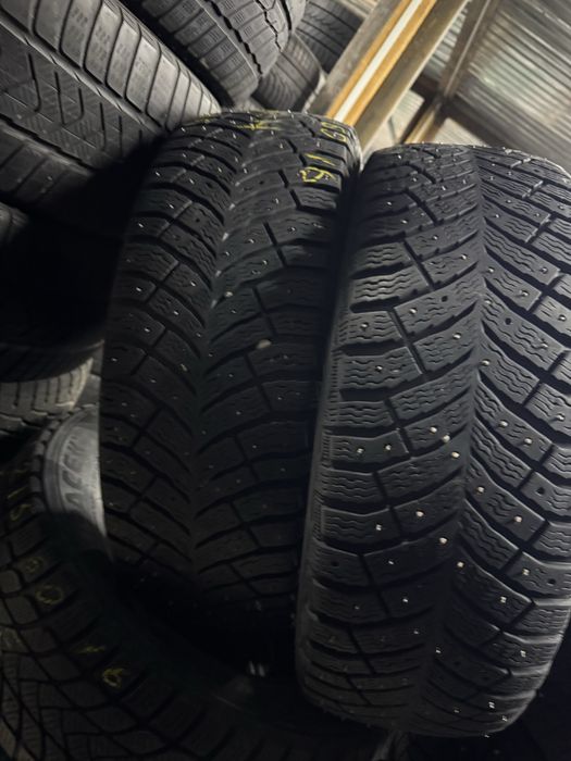 Продам шины 2шт michelin 215/60 R16 зима шипы