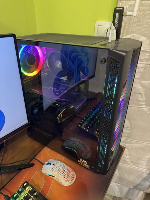 Геймърски Компютър цял СЕТ RTX2060 Ventus 144 hz monitor