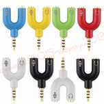 продам новый переходник 1хMini jack выход папа / 2хMini jack вход мама